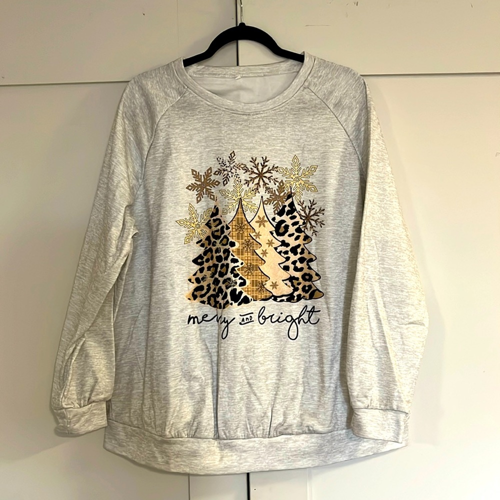 Sweatshirt - Grey Long Sleeve Sweatshirt, 2XL, NWOT